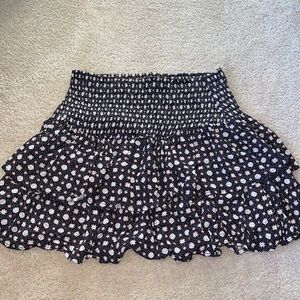 Black patterned skirt